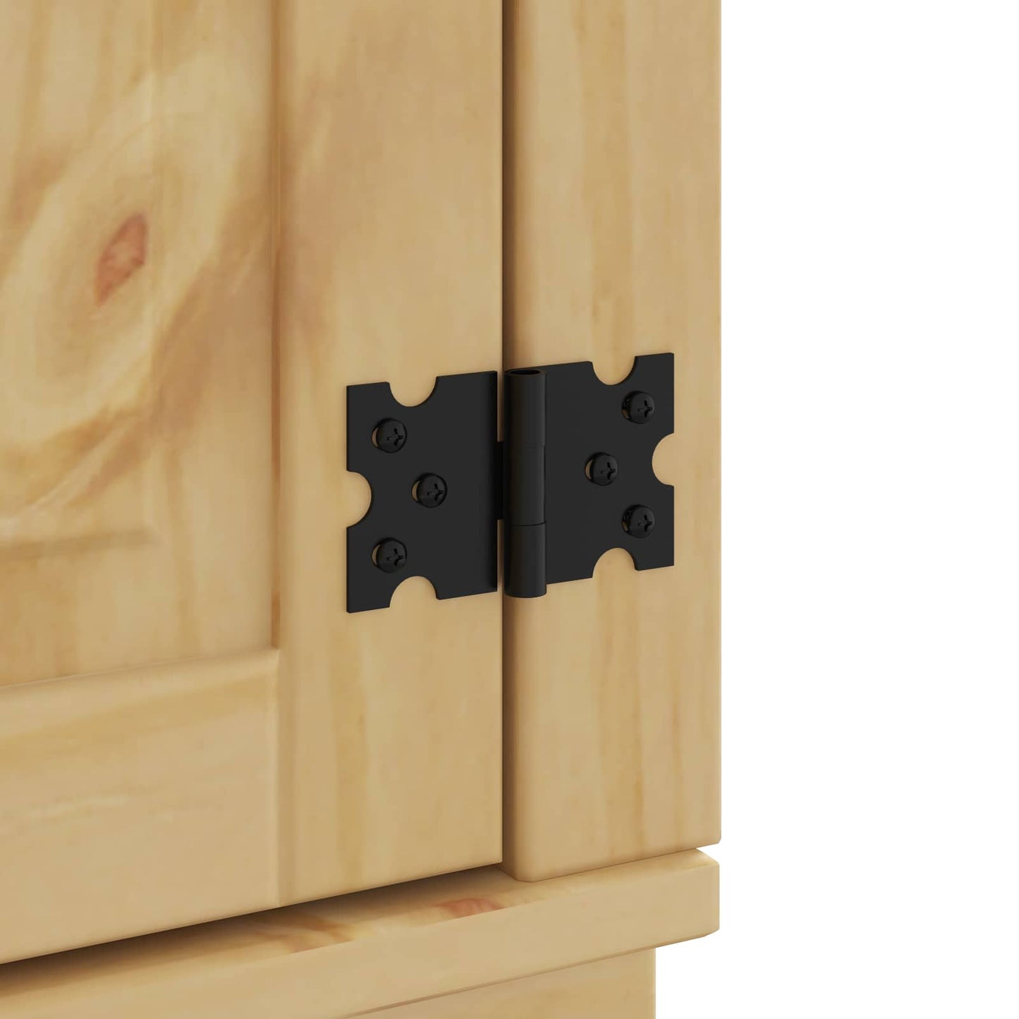 vidaXL Armoire avec étagère SKI 9 pcs Marron miel Bois de pin massif