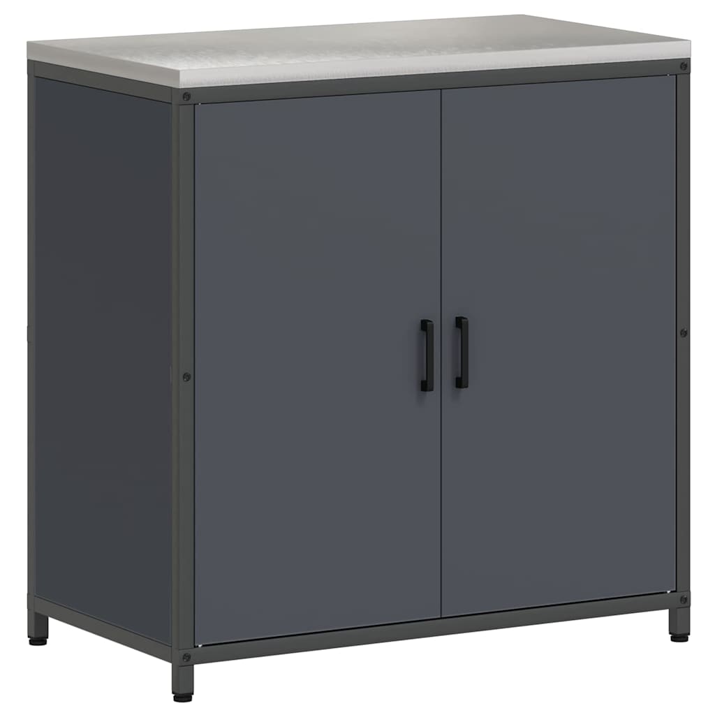 vidaXL Aufbewahrungsset für die Küche mit Regal 2 pcs Anthrazit