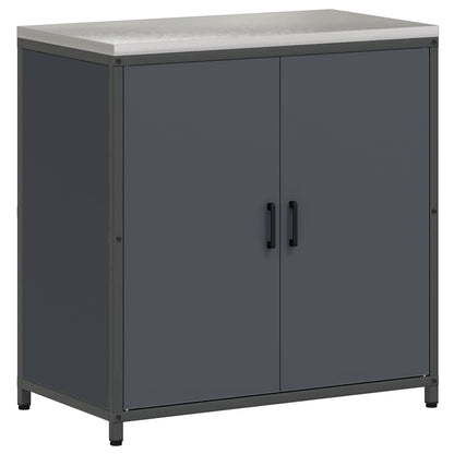vidaXL Aufbewahrungsset für die Küche mit Regal 2 pcs Anthrazit