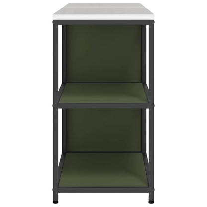 vidaXL Aufbewahrungsset für die Küche mit Regal 2 pcs Olive Grün