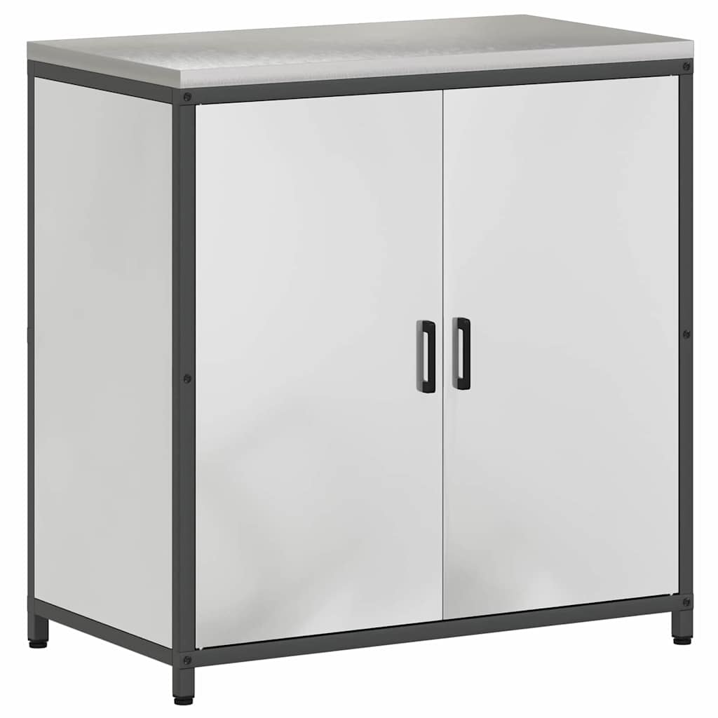 vidaXL Aufbewahrungsset für die Küche 2 pcs Silber Verzinkter Stahl