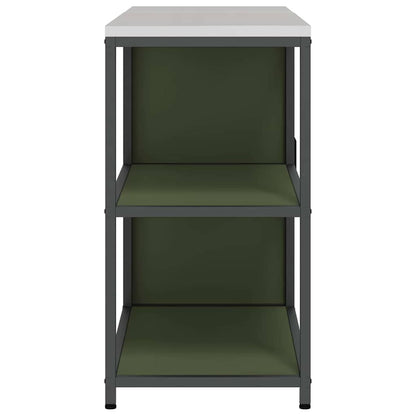 vidaXL Aufbewahrungsset für die Küche mit Regal 2 pcs Olive Grün