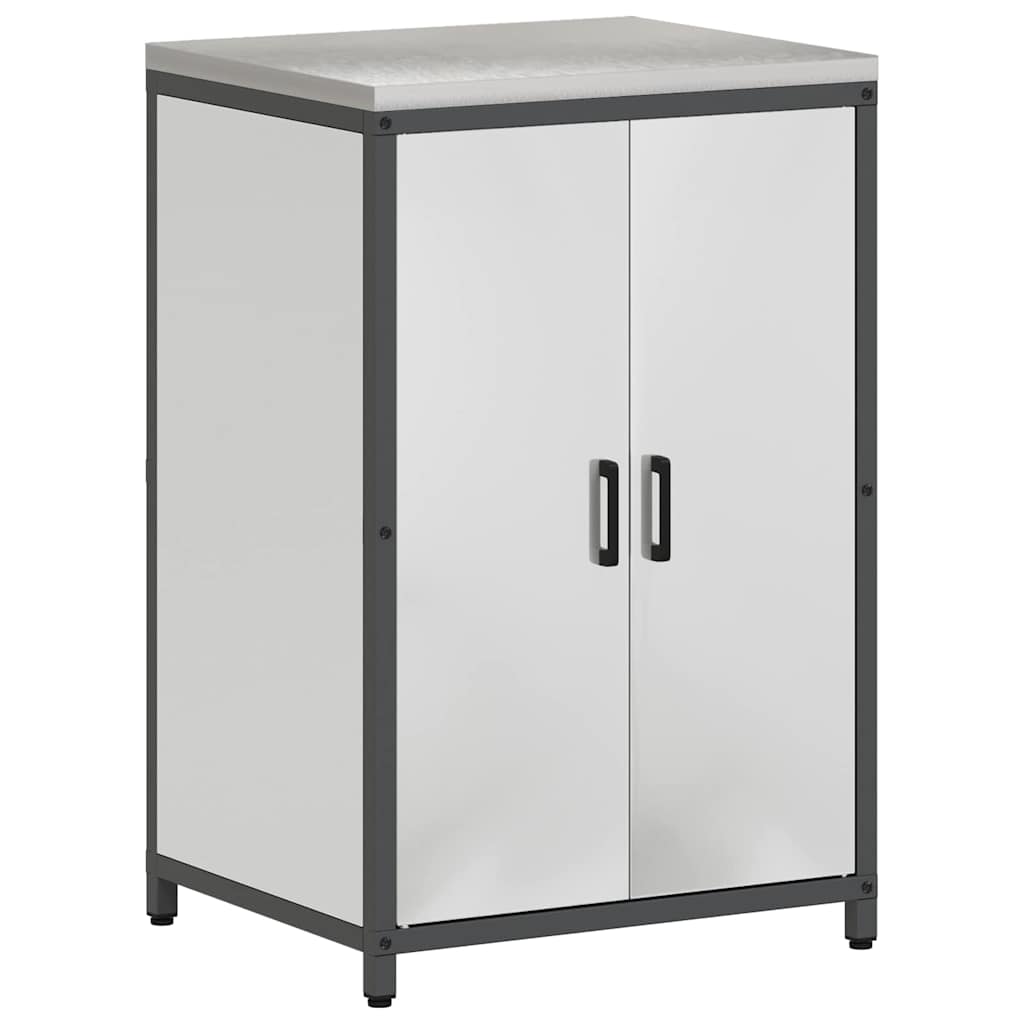 vidaXL Aufbewahrungsset für die Küche 2 pcs Silber Verzinkter Stahl