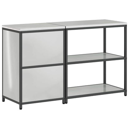 vidaXL Aufbewahrungsset für die Küche 2 pcs Silber Verzinkter Stahl