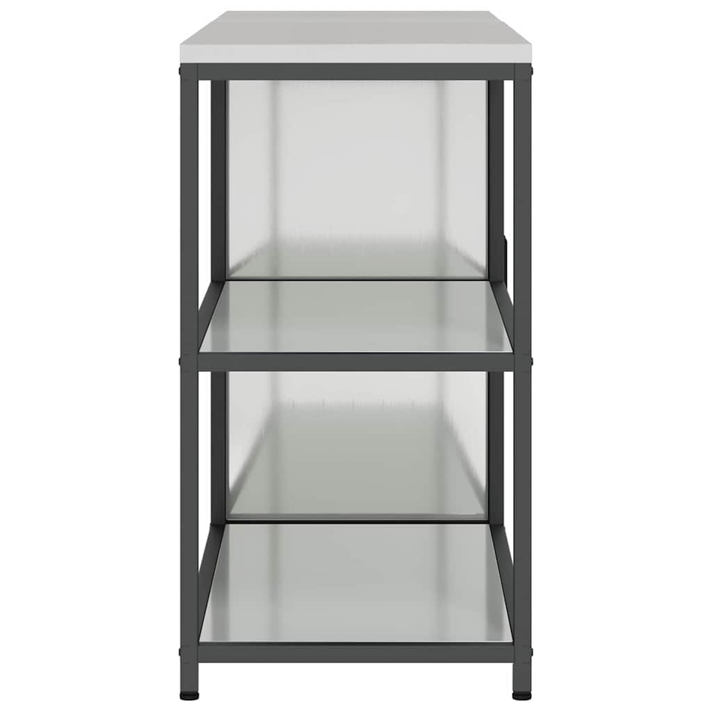 vidaXL Aufbewahrungsset für die Küche 2 pcs Silber Verzinkter Stahl