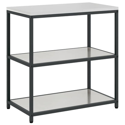 vidaXL Aufbewahrungsset für die Küche mit Regal 3 pcs Silber Edelstahl