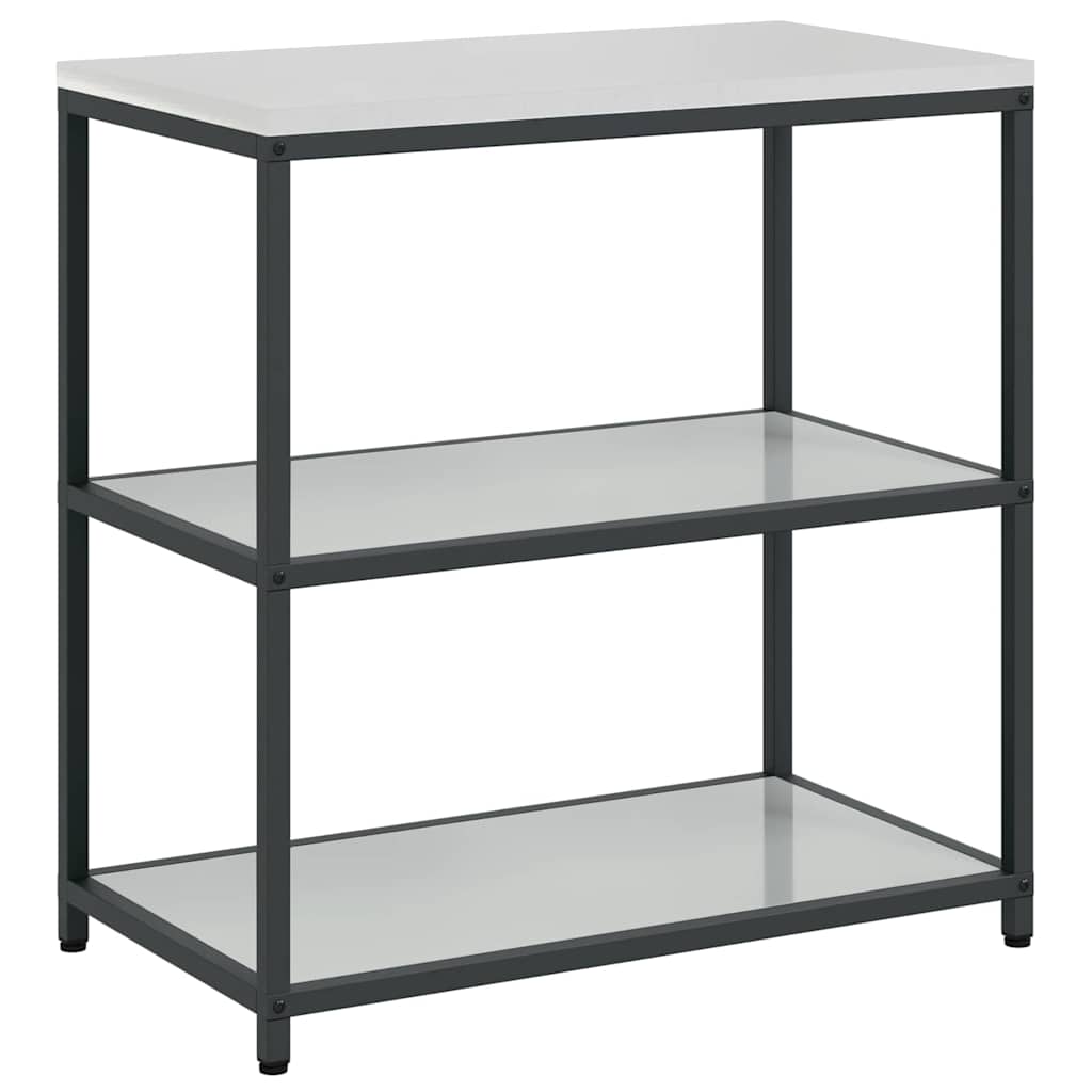 vidaXL Aufbewahrungsset für die Küche 3 pcs Silber Verzinkter Stahl