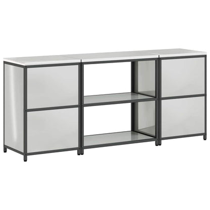 vidaXL Aufbewahrungsset für die Küche 3 pcs Silber Verzinkter Stahl