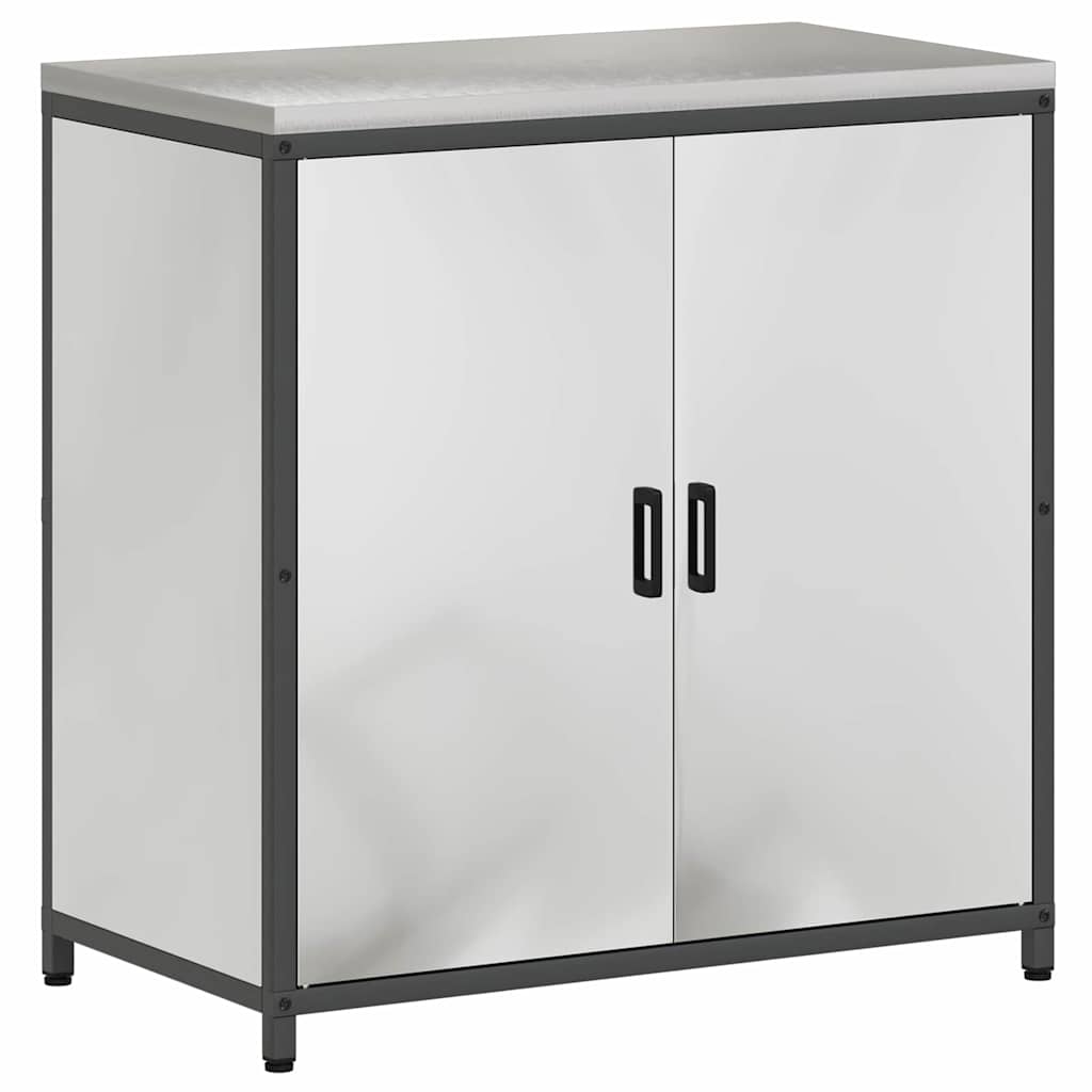 vidaXL Ensemble de rangement de cuisine 3 pcs Argent Acier galvanisé