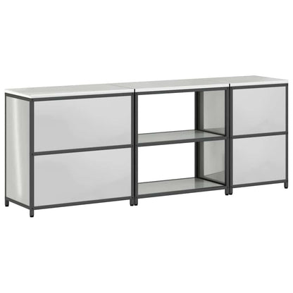 vidaXL Ensemble de rangement de cuisine 3 pcs Argent Acier galvanisé