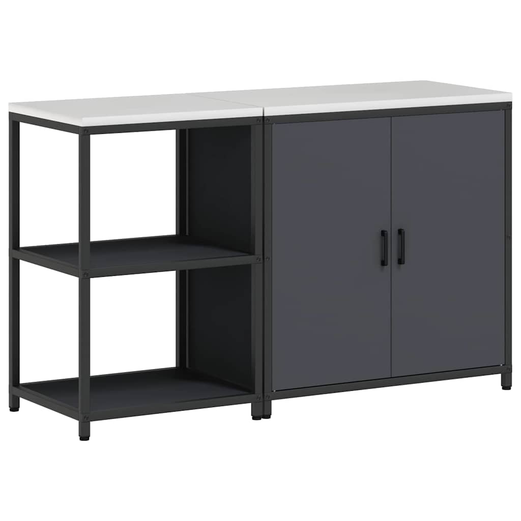 Aufbewahrungsset für die Küche mit Regal 2 pcs Anthrazit