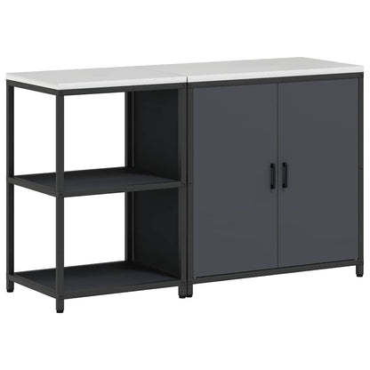 Aufbewahrungsset für die Küche mit Regal 2 pcs Anthrazit