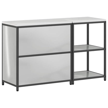 vidaXL Set de rangement de cuisine 2 pcs Acier galvanisé argenté