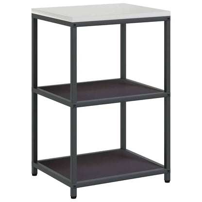 vidaXL Ensemble de rangement de cuisine avec étagère avec porte 2 pcs Noir
