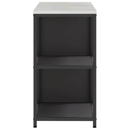 vidaXL Ensemble de rangement de cuisine avec étagère avec porte 2 pcs Noir