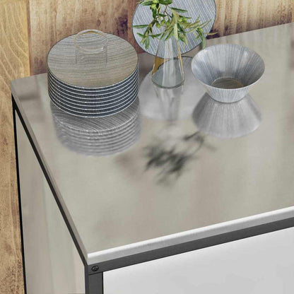 vidaXL Aufbewahrungsset für die Küche 2 pcs Silber Verzinkter Stahl