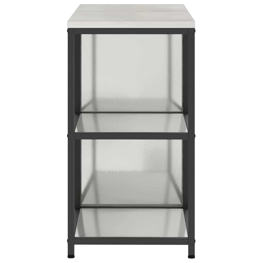 vidaXL Aufbewahrungsset für die Küche 2 pcs Silber Verzinkter Stahl