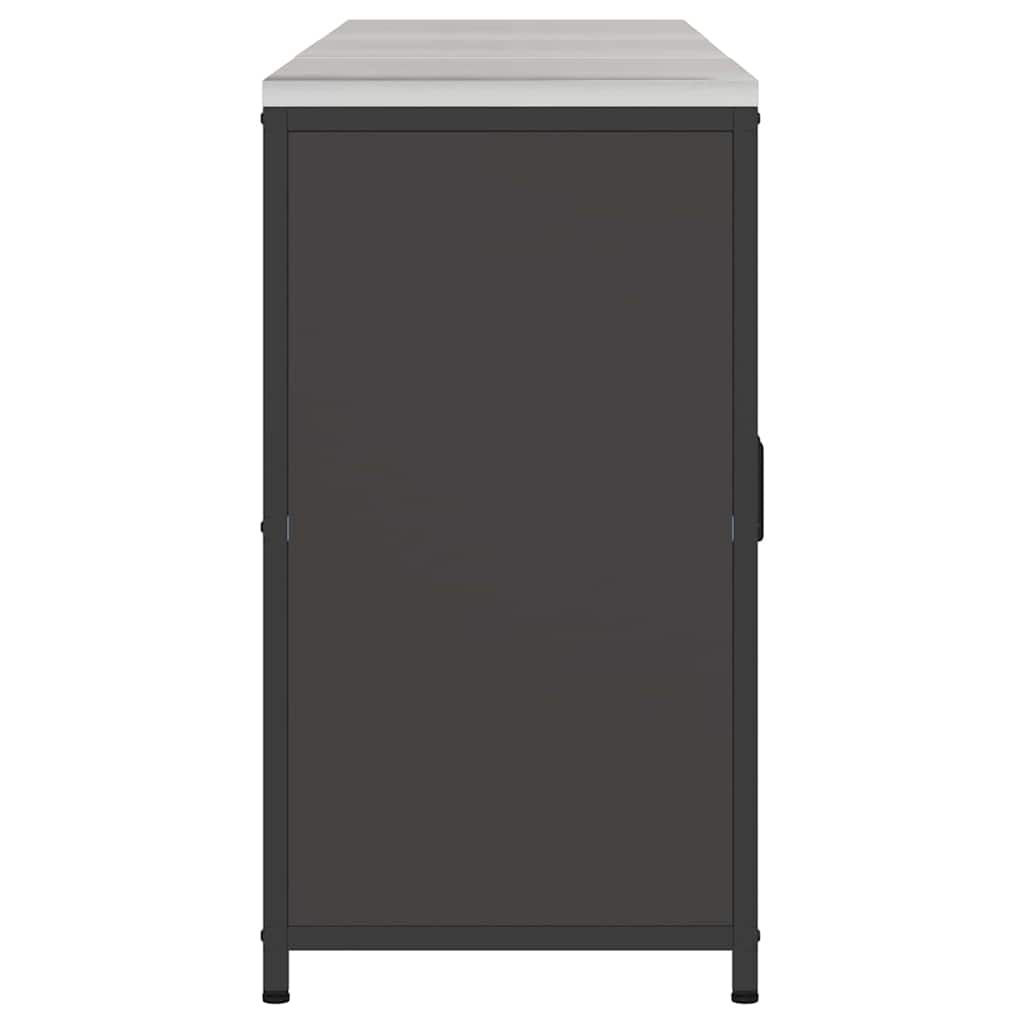 Aufbewahrungsset für die Küche mit Regal mit Tür 3 pcs Schwarz