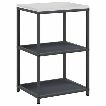 vidaXL Ensemble de rangement de cuisine avec étagère 3 pcs Anthracite