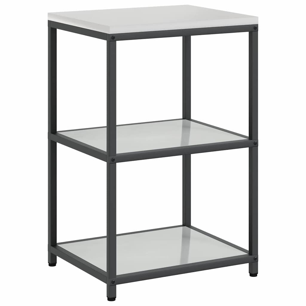 vidaXL Aufbewahrungsset für die Küche 3 pcs Silber Verzinkter Stahl