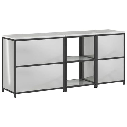 vidaXL Aufbewahrungsset für die Küche 3 pcs Silber Verzinkter Stahl