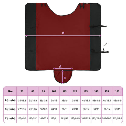 Pferdedecke Dunkelgrün und Schwarz 155 cm Polyester