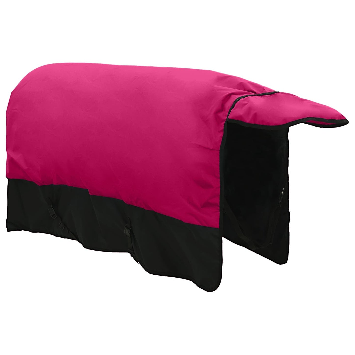 Pferdedecke Rosa und Schwarz 125 cm Polyester