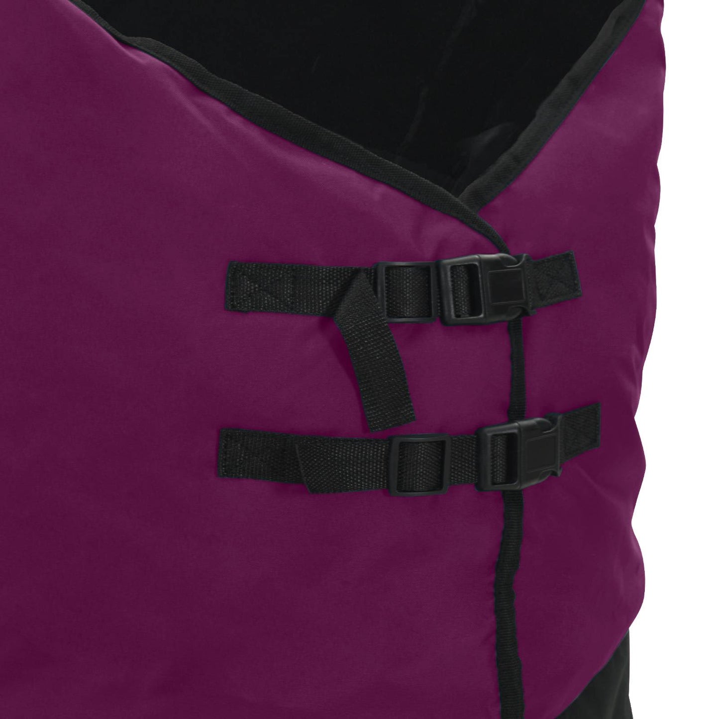 Pferdedecke Dunkelgrün und Schwarz 95 cm Polyester