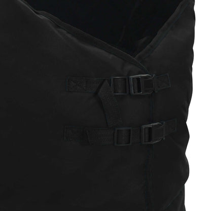 Pferdedecke Dunkelgrün und Schwarz 105 cm Polyester