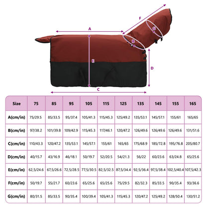 Pferdedecke Dunkelgrün und Schwarz 165 cm Polyester