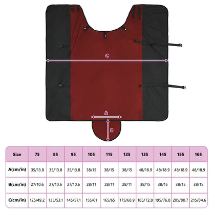 Pferdedecke Dunkelgrün und Schwarz 165 cm Polyester