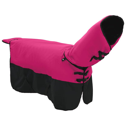 Pferdedecke Rosa und Schwarz 135 cm Polyester