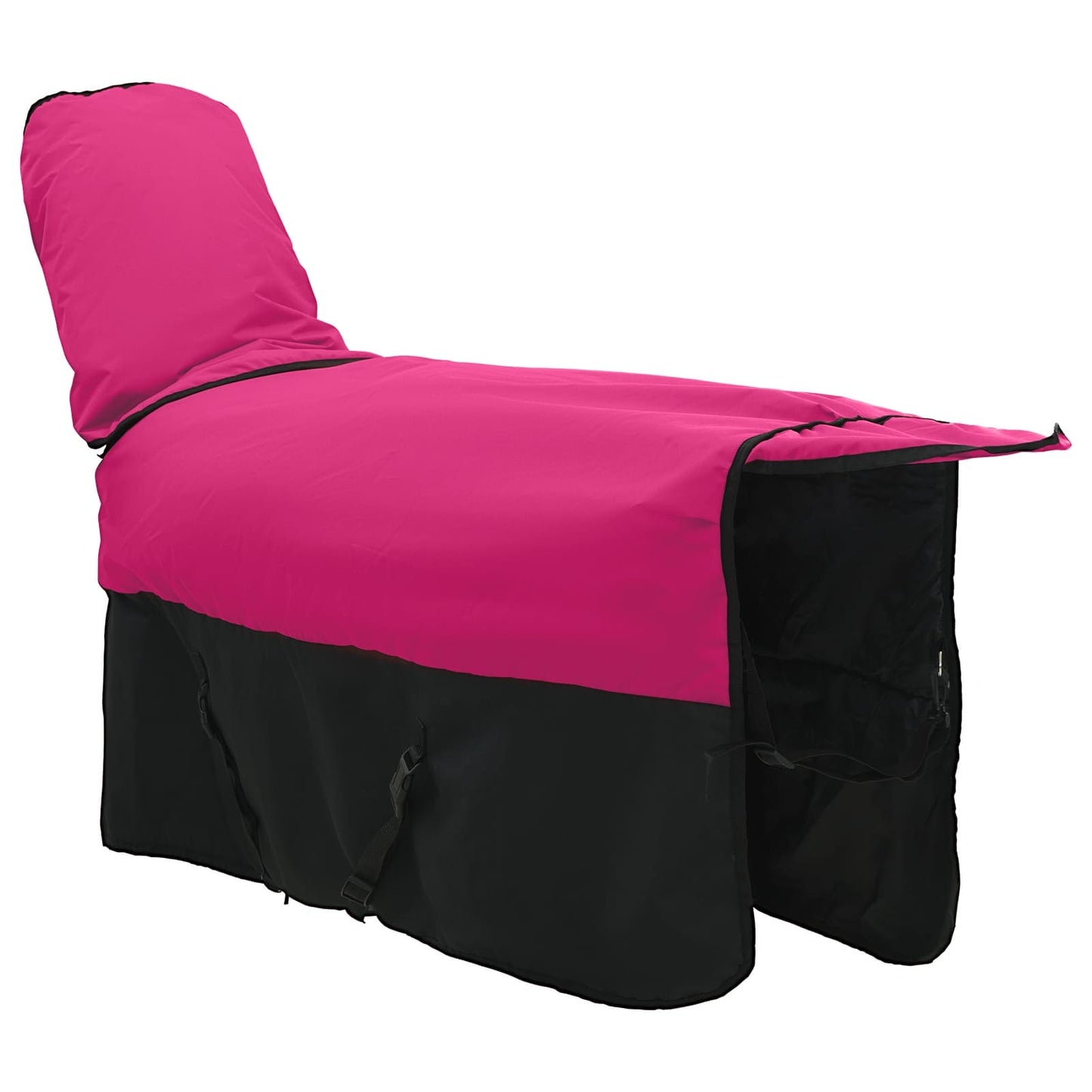 Pferdedecke Rosa und Schwarz 135 cm Polyester