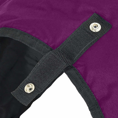 Pferdedecke Dunkelgrün und Schwarz 75 cm Polyester