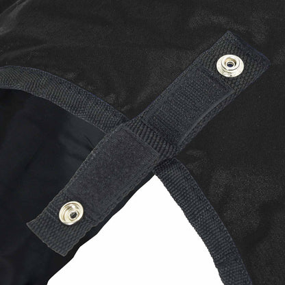 Pferdedecke Dunkelgrün und Schwarz 75 cm Polyester