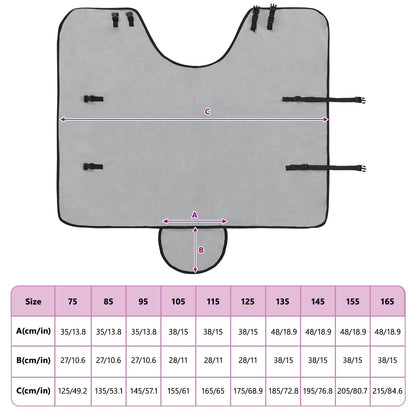 Pferdedecke Hellgrau und Rosa Polyester
