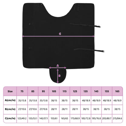 Pferdedecke Schwarz Polyester