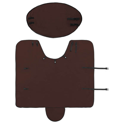 Pferdedecke Volles Dunkelbraun Polyester