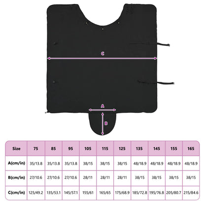 Pferdedecke Schwarz Polyester