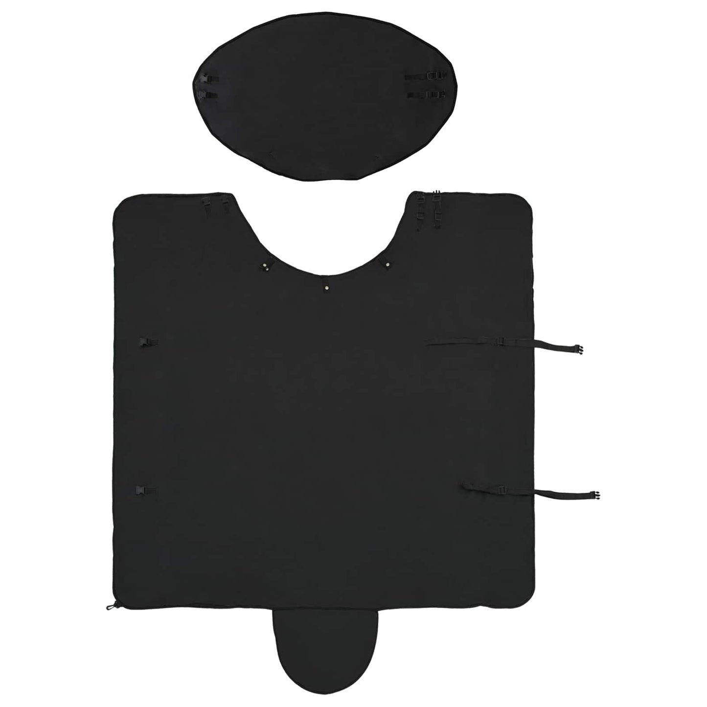 Pferdedecke Schwarz Polyester