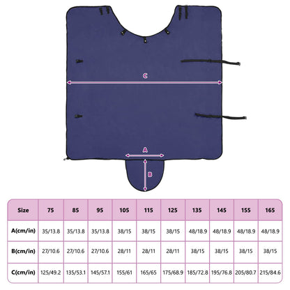 Pferdedecke Marineblau Polyester