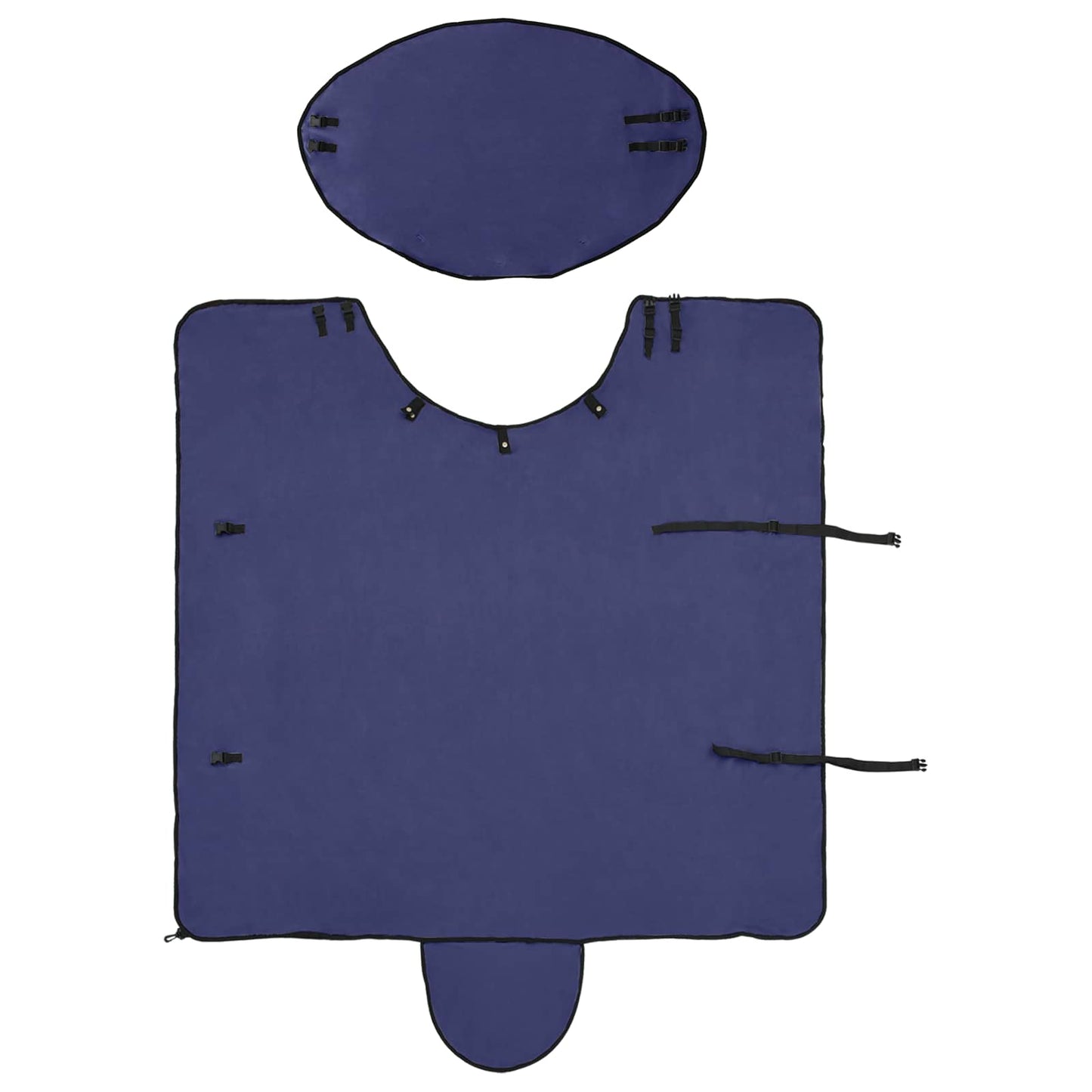 Pferdedecke Marineblau Polyester