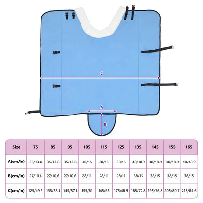 Pferdedecke Volles Aqua 135 cm Polarfleece