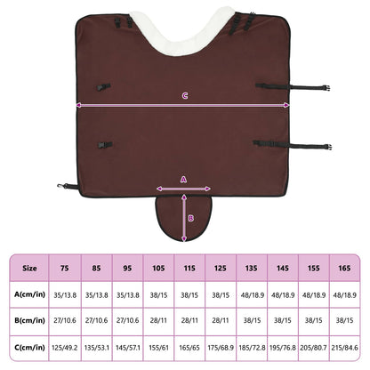 Pferdedecke Volles Dunkelbraun 115 cm Polarfleece