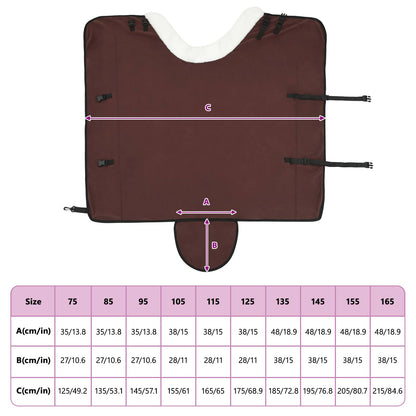 Pferdedecke Volles Dunkelbraun 125 cm Polarfleece