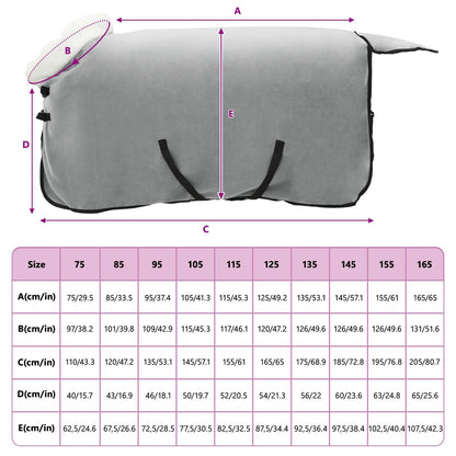 Pferdedecke Dunkelgrün 85 cm Polarfleece