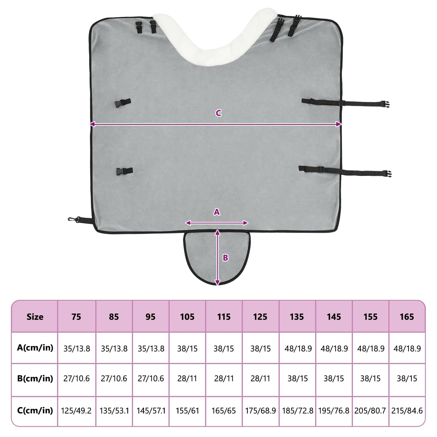 Pferdedecke Dunkelgrün 85 cm Polarfleece
