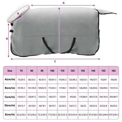 Pferdedecke Dunkelgrün 135 cm Polarfleece