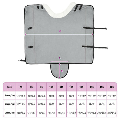 Pferdedecke Dunkelgrün 135 cm Polarfleece