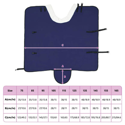 Pferdedecke Marineblau 105 cm Polarfleece